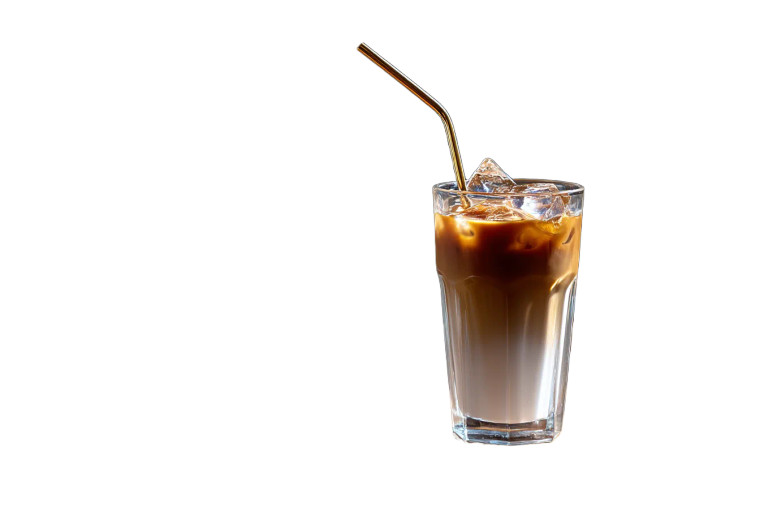 Iced Latte Macchiato Vinyl Car Decal Sticker – Waterproof & UV-Resistant 8"