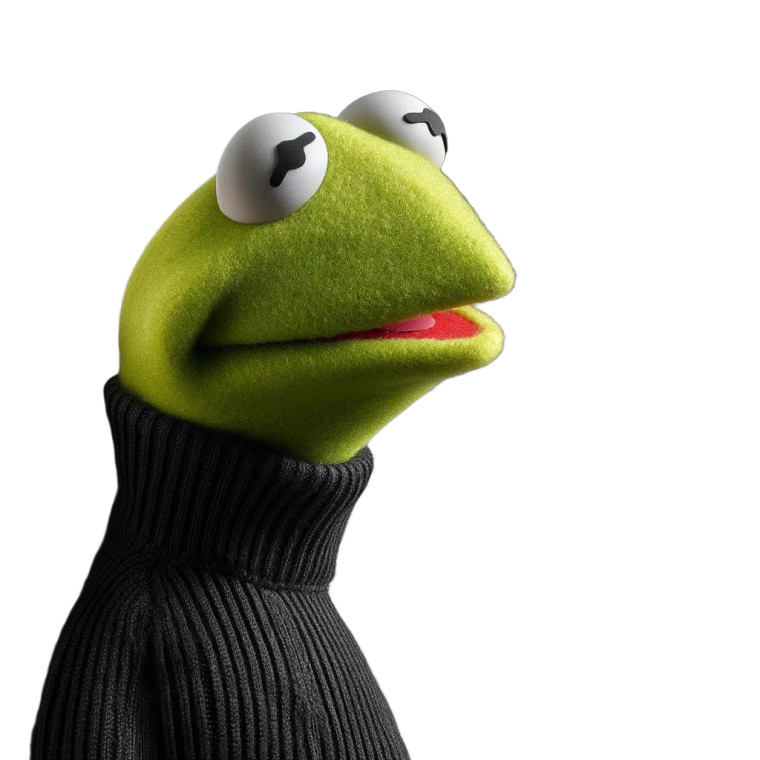 Kermit Vogue Cover Vinyl Car Decal Sticker – Waterproof & UV-Resistant 8"