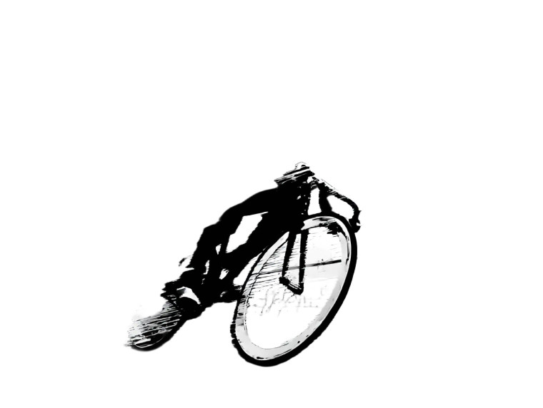 Retro Track Cyclist Vinyl Car Decal Sticker – Waterproof & UV-Resistant 8"