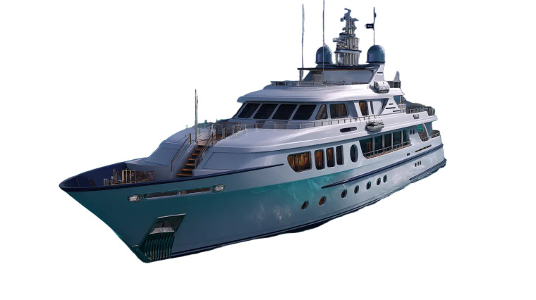 Luxury Superyacht Sailing Vinyl Car Decal Sticker – Waterproof & UV-Resistant 8"