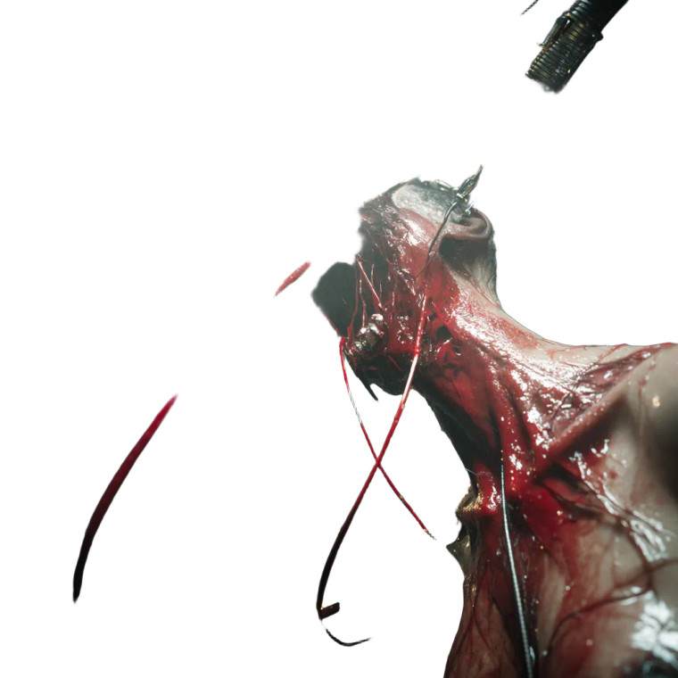 Surreal Horror Figure Vinyl Car Decal Sticker – Waterproof & UV-Resistant 8"