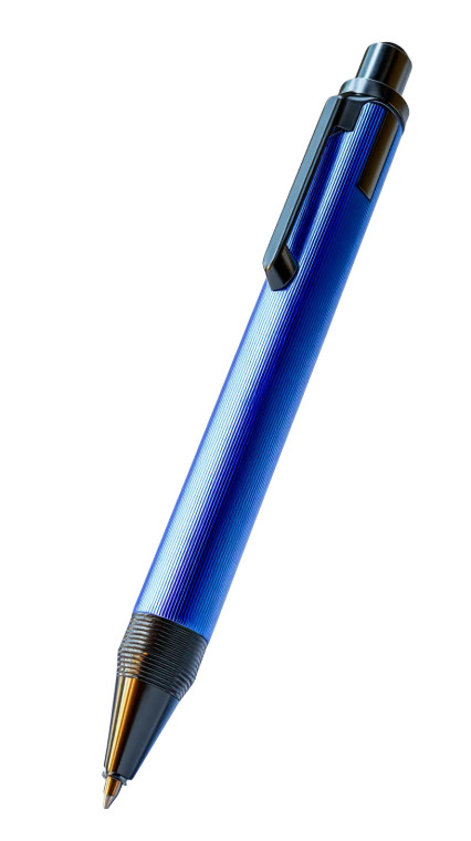 Blue Pen Vinyl Car Decal Sticker – Waterproof & UV-Resistant 8"