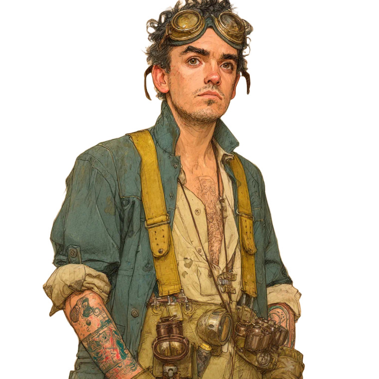 Airship Navigator Vinyl Car Decal Sticker – Waterproof & UV-Resistant 8"