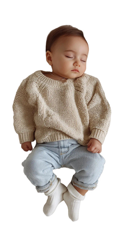 Sleeping Newborn Baby Vinyl Car Decal Sticker – Waterproof & UV-Resistant 8"