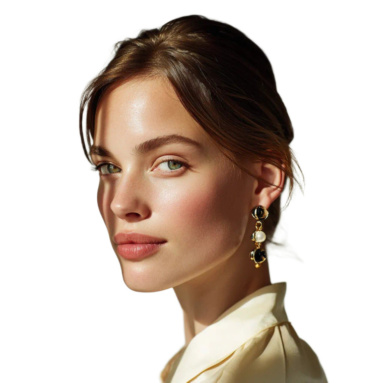 Glamorous Beauty Portrait Vinyl Car Decal Sticker – Waterproof & UV-Resistant 8"