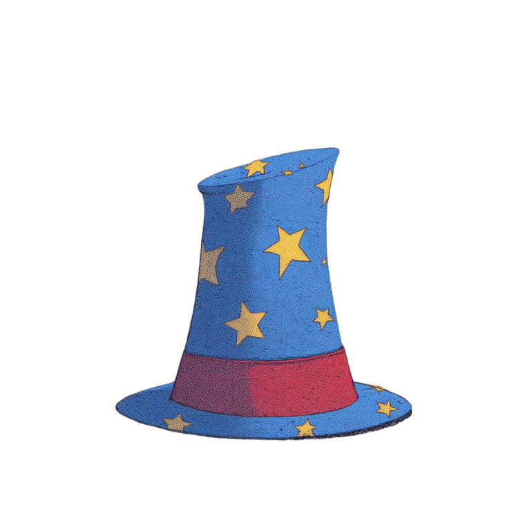 Magic Hat Vinyl Car Decal Sticker – Waterproof & UV-Resistant 8"