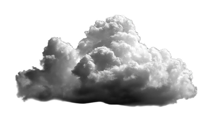 Fluffy Cloud Vinyl Car Decal Sticker – Waterproof & UV-Resistant 8"