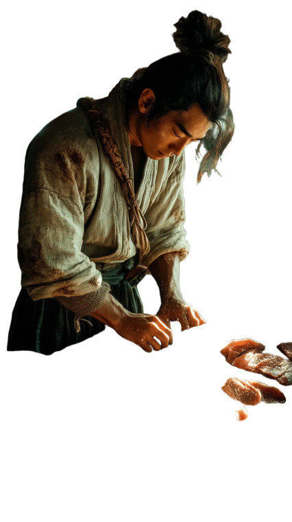 Joseon Dynasty Butcher Vinyl Car Decal Sticker – Waterproof & UV-Resistant 8"