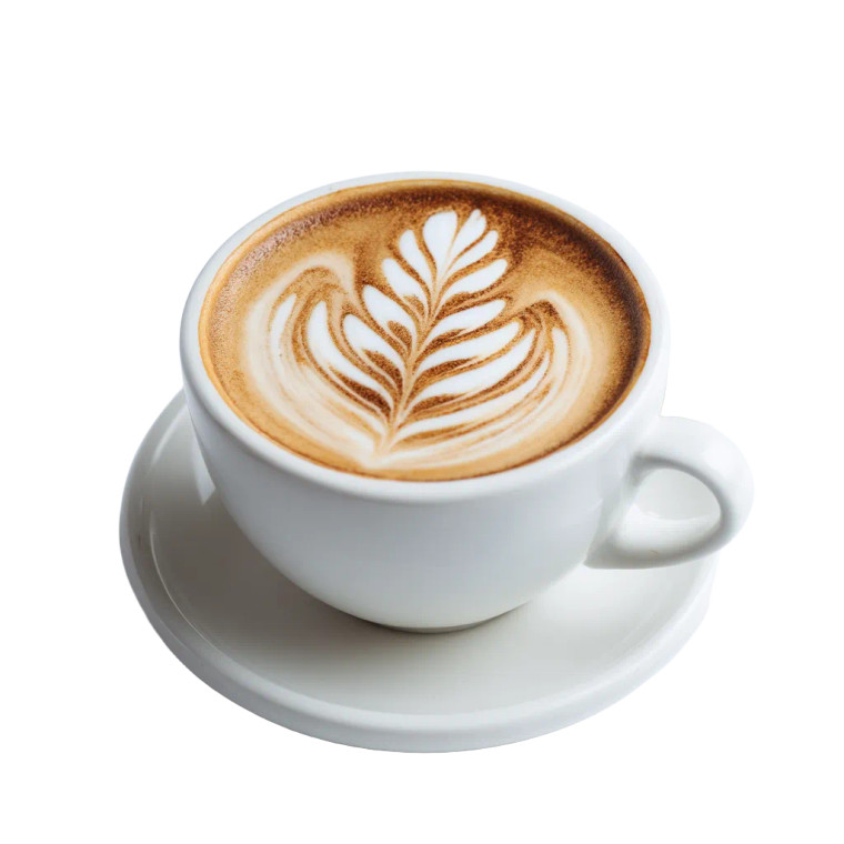 Latte Art Cup V2 Vinyl Car Decal Sticker – Waterproof & UV-Resistant 8"