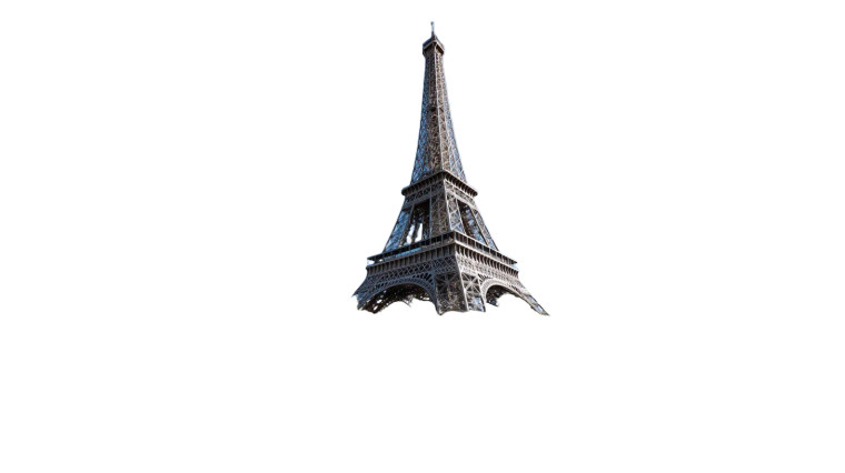 Eiffel Tower View V3 Vinyl Car Decal Sticker – Waterproof & UV-Resistant 8"