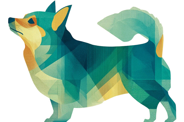 Minimalist Chihuahua Illustration Vinyl Car Decal Sticker – Waterproof & UV-Resistant 8"