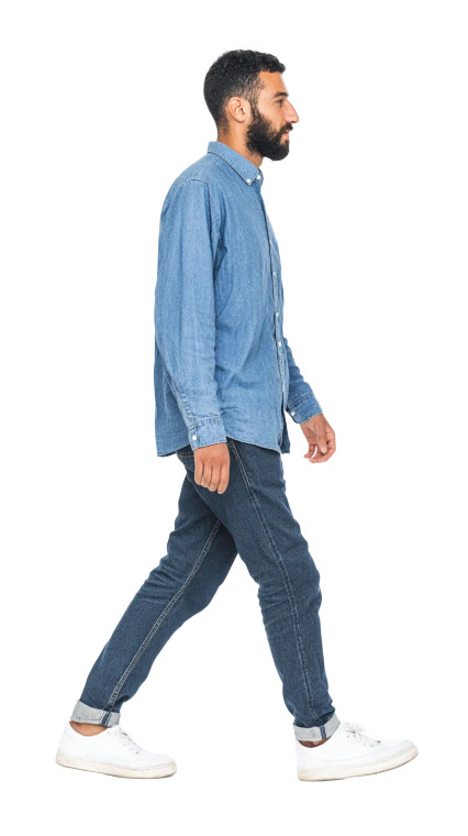 Arabic Man Walking Vinyl Car Decal Sticker – Waterproof & UV-Resistant 8"