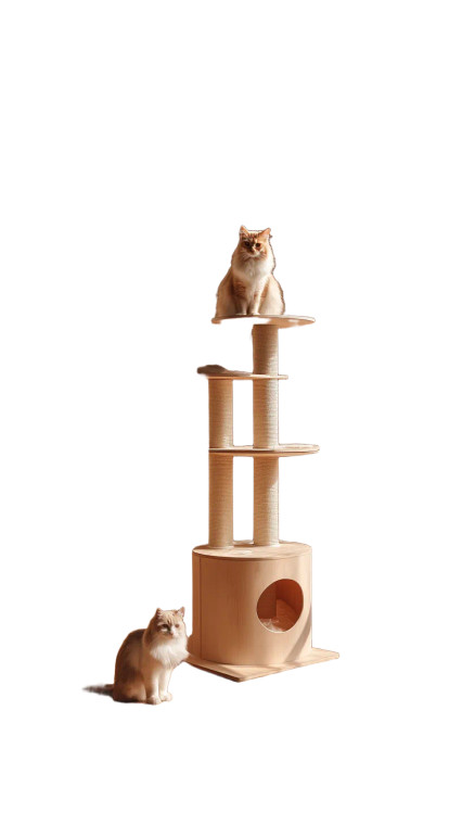 Cozy Cat Haven Vinyl Car Decal Sticker – Waterproof & UV-Resistant 8"