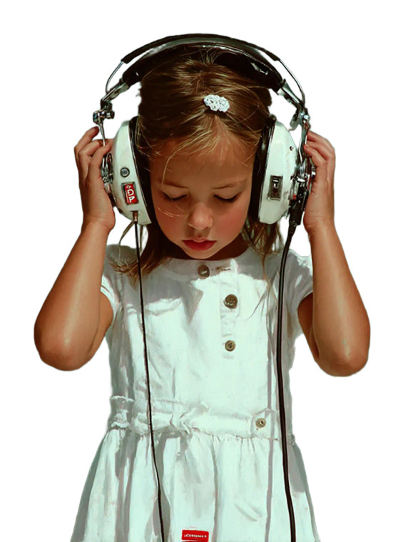 Singing Little Girl Vinyl Car Decal Sticker – Waterproof & UV-Resistant 8"