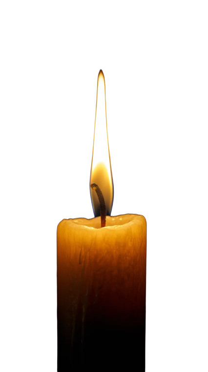 Lit Candle Vinyl Car Decal Sticker – Waterproof & UV-Resistant 8"