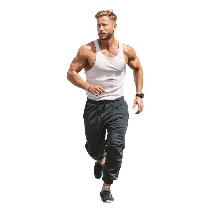 Muscular Runner Vinyl Car Decal Sticker – Waterproof & UV-Resistant 8"
