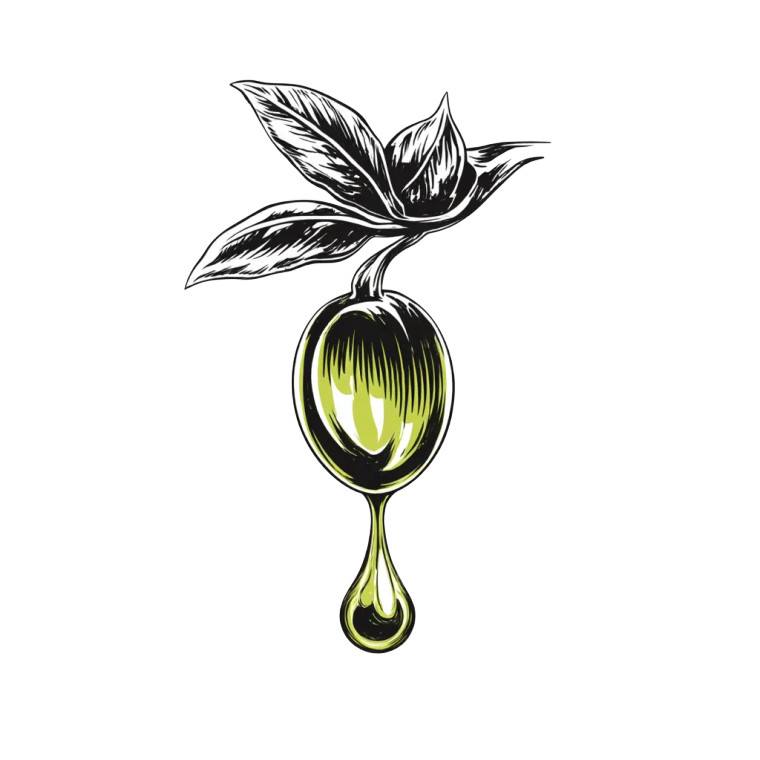 Olive Oil Drop Vinyl Car Decal Sticker – Waterproof & UV-Resistant 8"