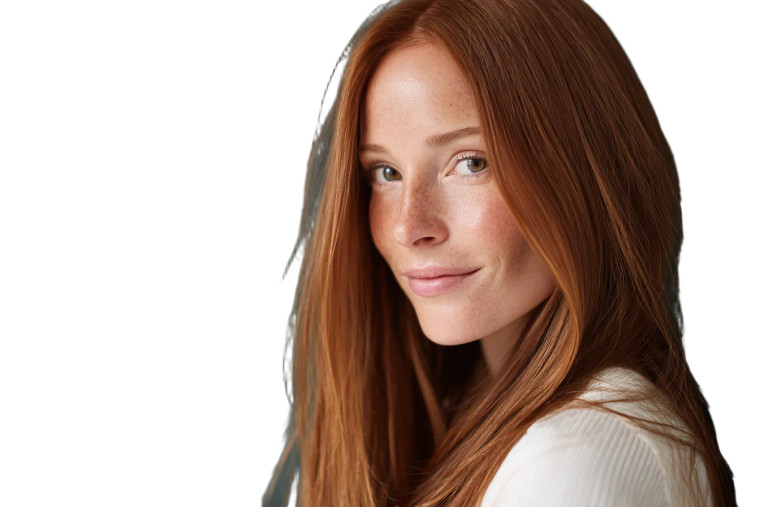 Radiant Woman Portrait V2 Vinyl Car Decal Sticker – Waterproof & UV-Resistant 8"