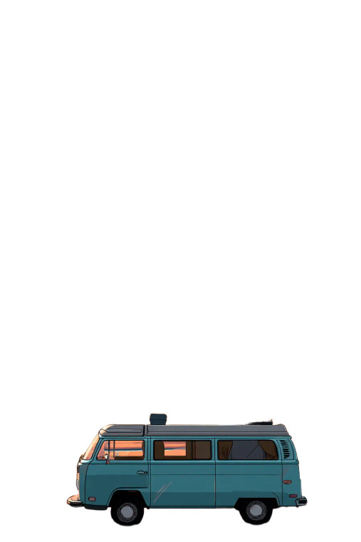 Retro Vw Camper Vinyl Car Decal Sticker – Waterproof & UV-Resistant 8"