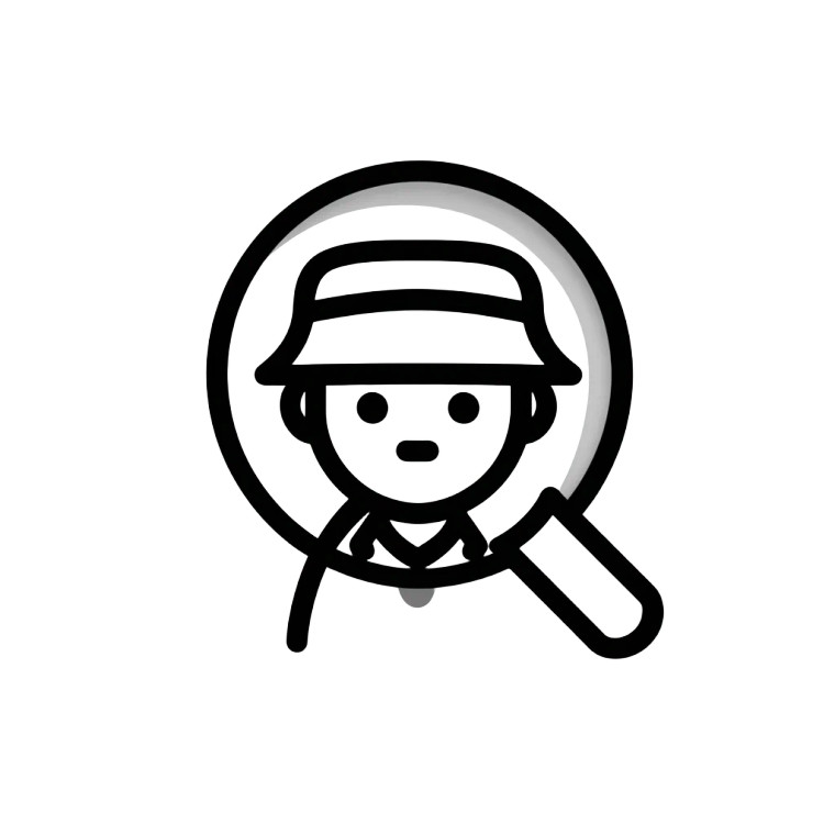 Detective Icon Vinyl Car Decal Sticker – Waterproof & UV-Resistant 8"