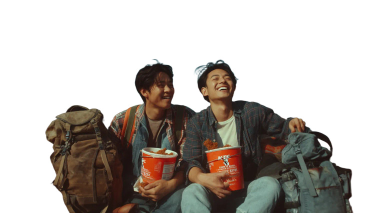 Kfc Laughing Duo Vinyl Car Decal Sticker – Waterproof & UV-Resistant 8"