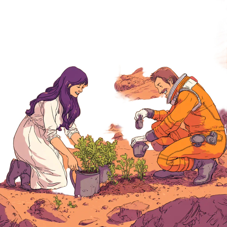 Martian Gardeners Vinyl Car Decal Sticker – Waterproof & UV-Resistant 8"