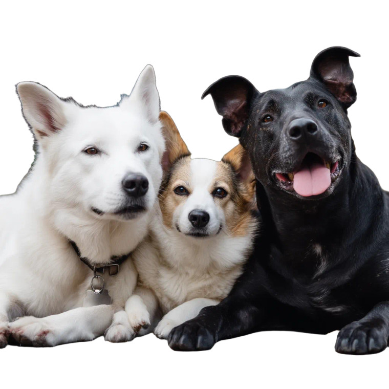 Happy Dogs Together Vinyl Car Decal Sticker – Waterproof & UV-Resistant 8"
