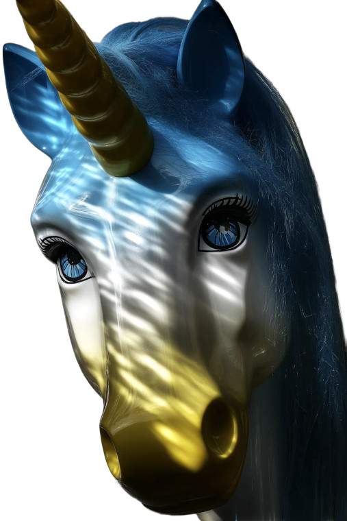 Lego Unicorn Vinyl Car Decal Sticker – Waterproof & UV-Resistant 8"