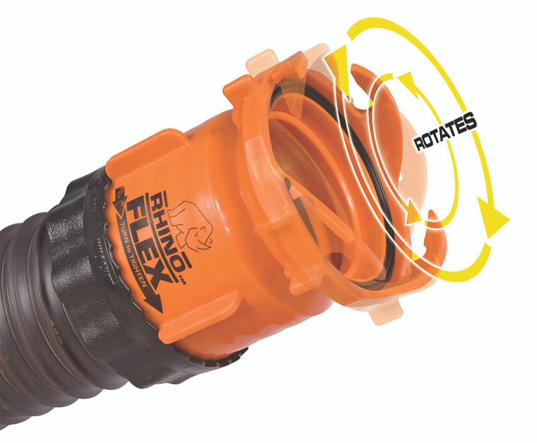 Camco RhinoFLEX Sewer Hose Connector | For Bayonet Fitting RV Sewer Hose Connection