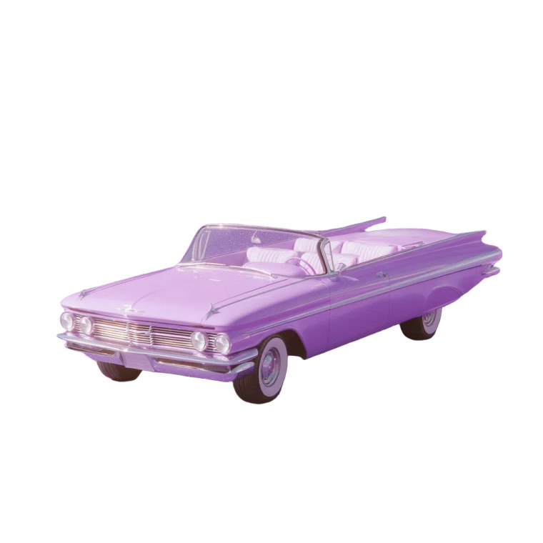 Retro Space Car Vinyl Car Decal Sticker – Waterproof & UV-Resistant 8"