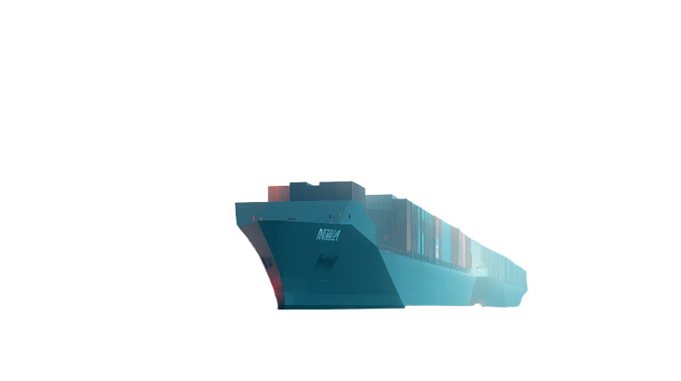 Colorful Freighter Close-Up Vinyl Car Decal Sticker – Waterproof & UV-Resistant 8"