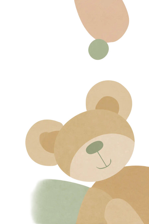 Whimsical Teddy Bear Vinyl Car Decal Sticker – Waterproof & UV-Resistant 8"