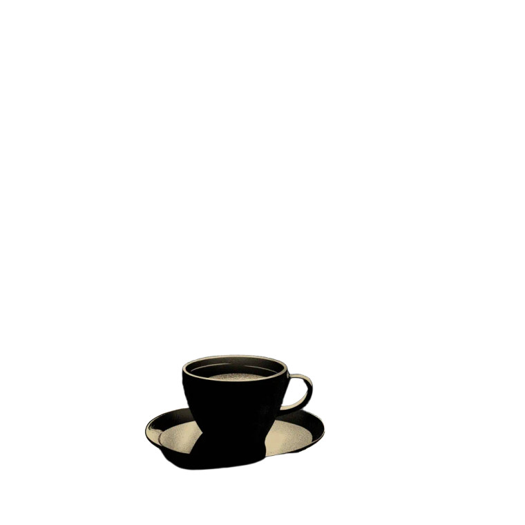 Noir Espresso Cup Vinyl Car Decal Sticker – Waterproof & UV-Resistant 8"