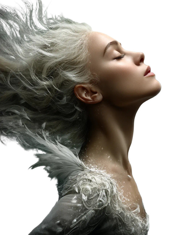 Serene Floating Angel Vinyl Car Decal Sticker – Waterproof & UV-Resistant 8"