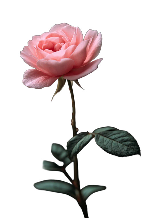 Pink Rose Bloom Vinyl Car Decal Sticker – Waterproof & UV-Resistant 8"