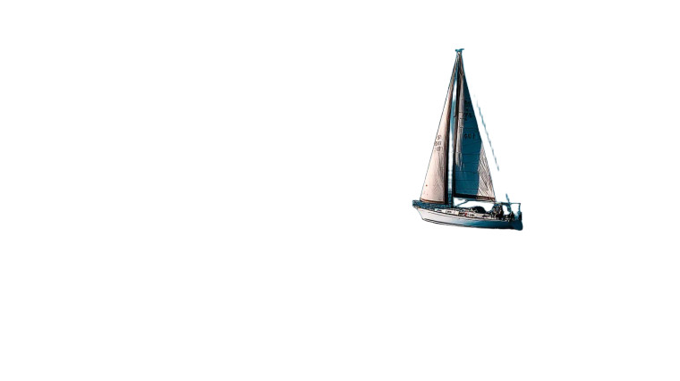 Sailing Boat V2 Vinyl Car Decal Sticker – Waterproof & UV-Resistant 8"