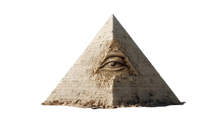 Ancient Pyramid Eye Vinyl Car Decal Sticker – Waterproof & UV-Resistant 8"
