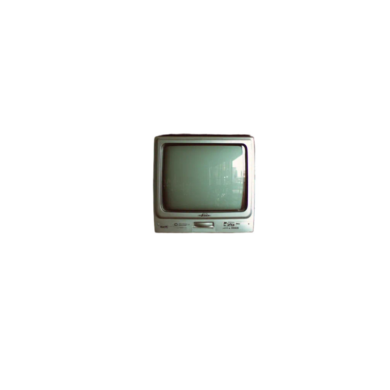 Old Tv Shelf Vinyl Car Decal Sticker – Waterproof & UV-Resistant 8"