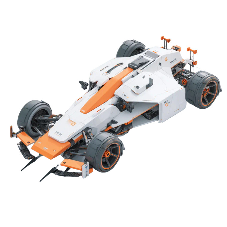 Modern Race Vehicle Vinyl Car Decal Sticker – Waterproof & UV-Resistant 8"