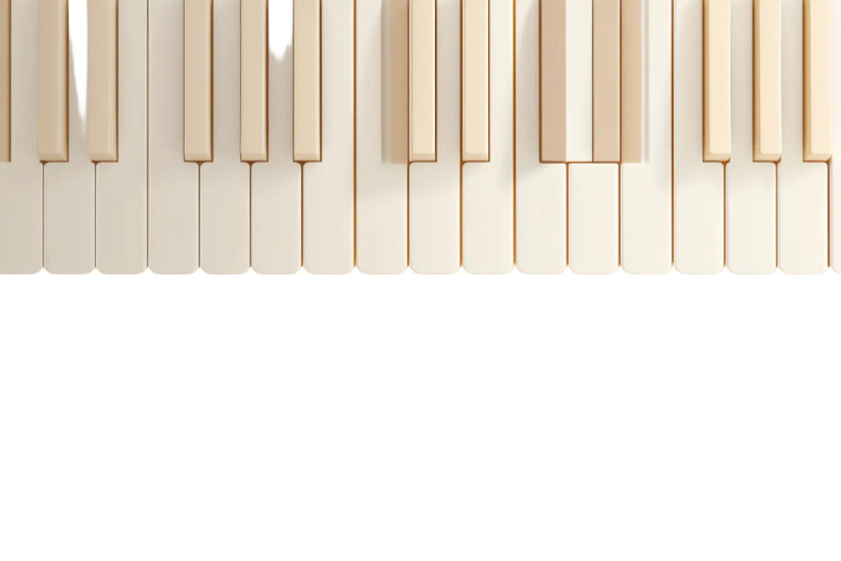Graphic Piano Keys Vinyl Car Decal Sticker – Waterproof & UV-Resistant 8"