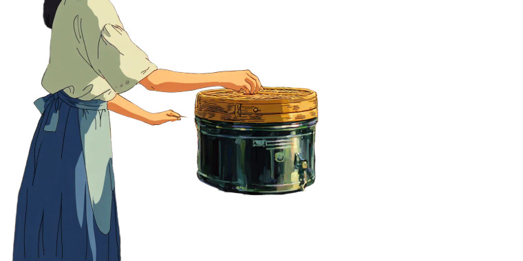 Ghibli Style Cooking Vinyl Car Decal Sticker – Waterproof & UV-Resistant 8"