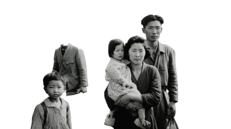 Korean War Refugees Vinyl Car Decal Sticker – Waterproof & UV-Resistant 8"