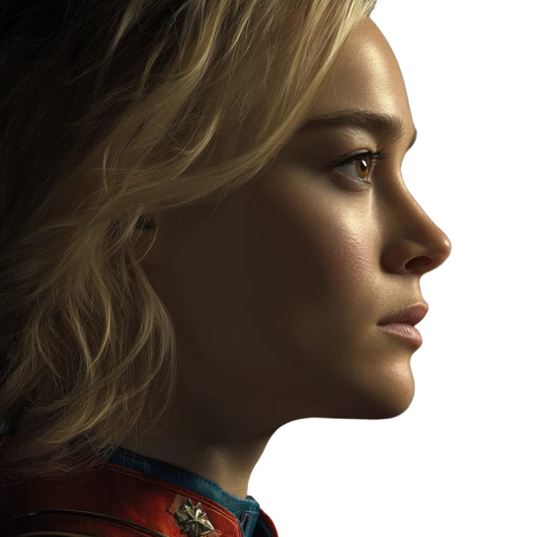 Captain Marvel Side Vinyl Car Decal Sticker – Waterproof & UV-Resistant 8"