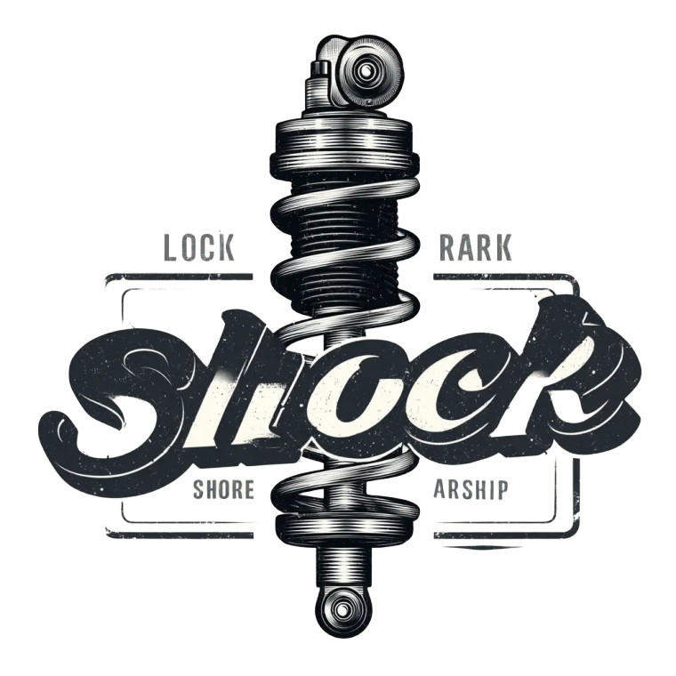 Motorcycle Shock Logo Vinyl Car Decal Sticker – Waterproof & UV-Resistant 8"