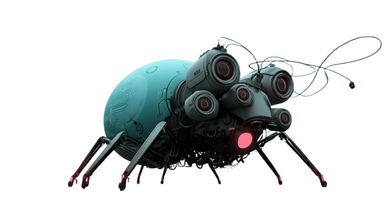 Cyberpunk Spider Queen Vinyl Car Decal Sticker – Waterproof & UV-Resistant 8"