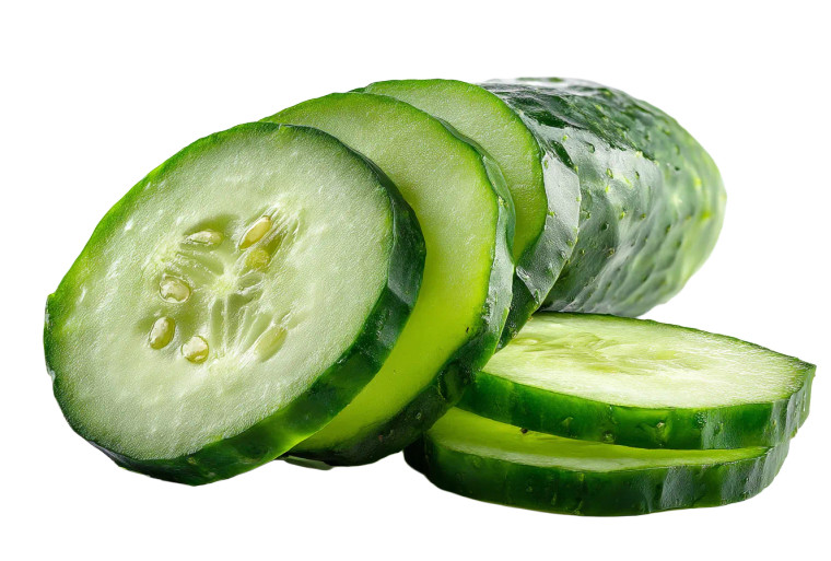 Sliced Cucumber Vinyl Car Decal Sticker – Waterproof & UV-Resistant 8"