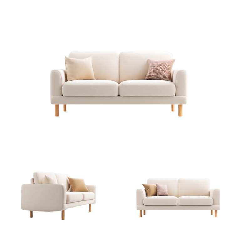 Minimalist Sofa Scene Vinyl Car Decal Sticker – Waterproof & UV-Resistant 8"