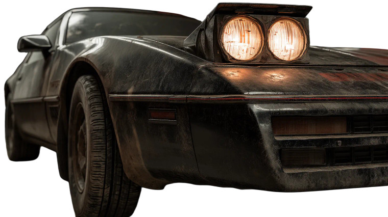 Retro Futuristic Car Vinyl Car Decal Sticker – Waterproof & UV-Resistant 8"