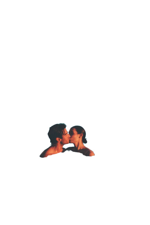 Romantic Pool Kiss Vinyl Car Decal Sticker – Waterproof & UV-Resistant 8"