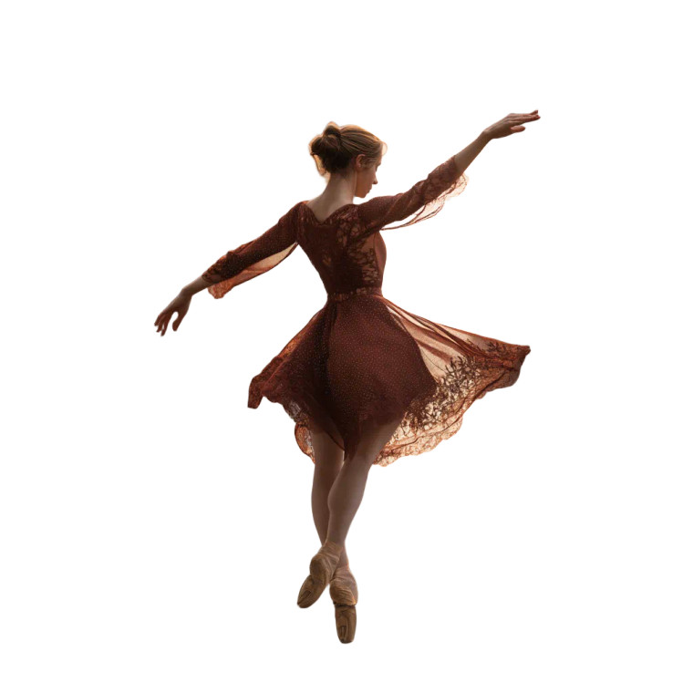 Ballerina On Tightrope Vinyl Car Decal Sticker – Waterproof & UV-Resistant 8"